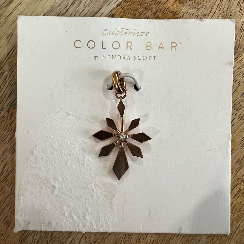 Kendra Scott Color Bar Charm, Rose Gold Plated